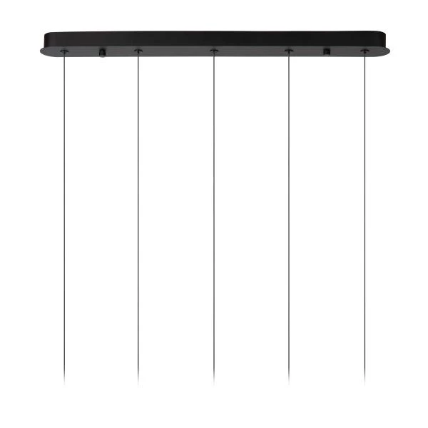 Lucide KLIGANDE - Pendelleuchten - LED Dim. - 5x7,8W 2700K - Schwarz - detail 3